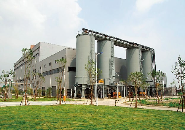 Sewage sludge drying and incineration facility for Shanghai City