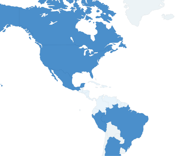 南北アメリカ